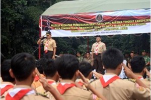 Pembukaan kemah bhakti wira kartika.